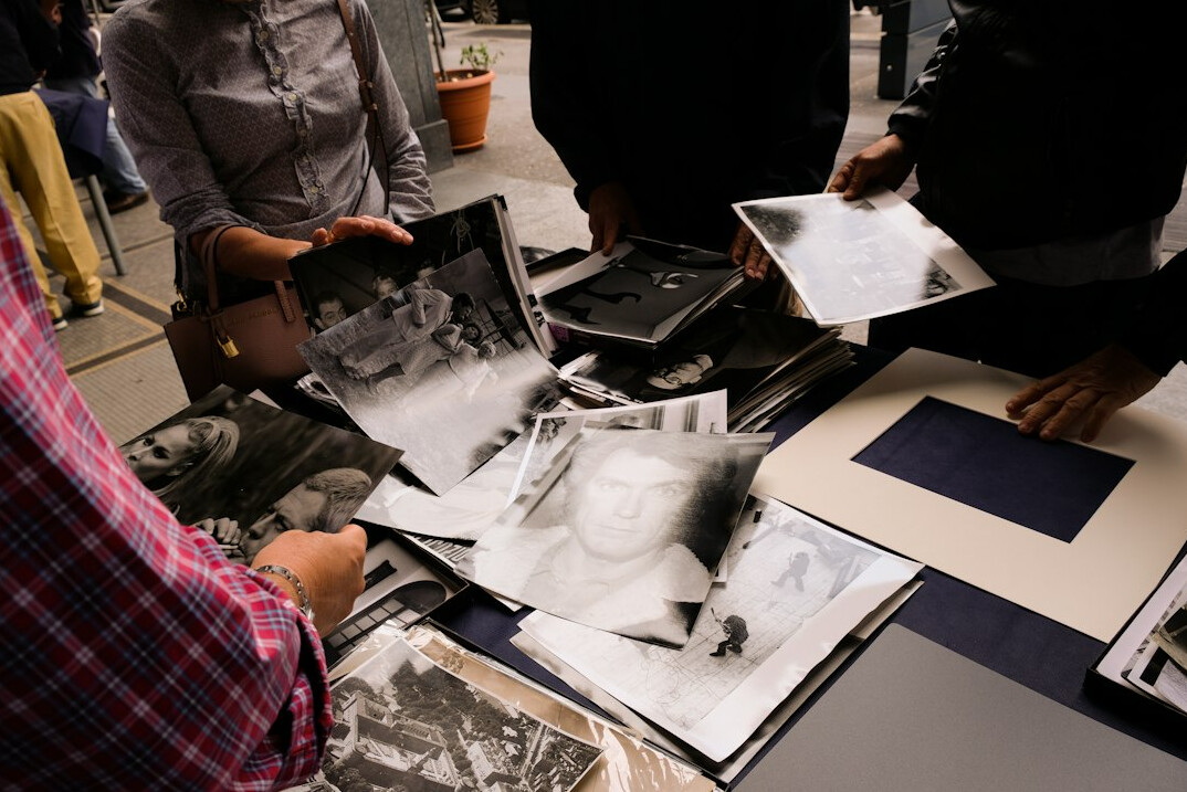 team reviewing digital files